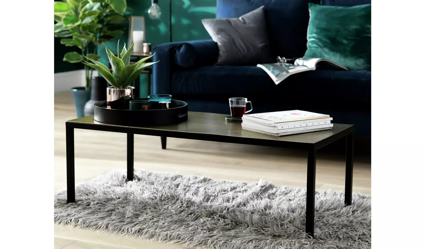 Assembled Raza Coffee Table - Brass
